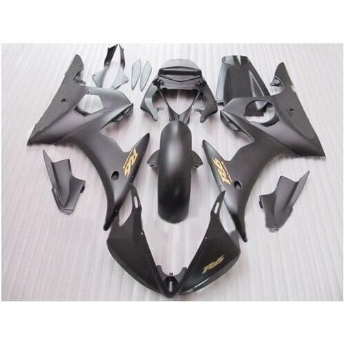 Do-YH01 Kit de carenado de la motocicleta para yzfr6 03 04 05 yzf 2003 2004 2005 YZF600 R6 Carenados ABS negro Mate set D