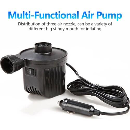 220V/36V/12V Dual-Purpose Air Pump For Home And Automobile Inflatable Bed Rubber Boat Swimming Ring Electric Inflating Pump