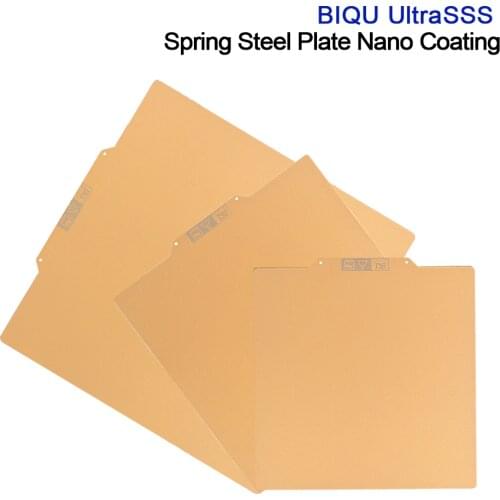 BIQU UltraSSS Spring Steel Sheet Nano Coating Build Plate Magnetic Base Hot Bed Printing Platform Instead PEI 3D Printer Parts