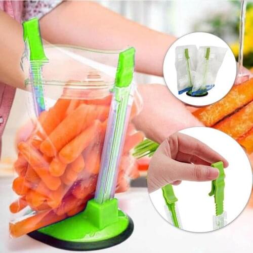 Food Storage Bags Clip Racks Holder Food Storage Bag Holder Racks Non-slip Clip Food Storage Bags Onto Holder Sandwich Bag Racks