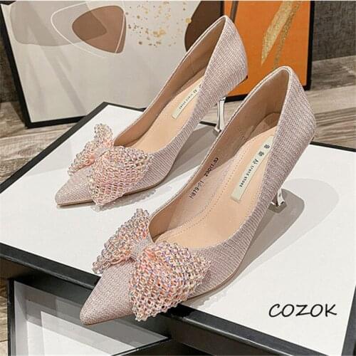Pink Shoes for Women 2021 Party Night Elegant Fashion Sexy Luxury Shoes High Heels
