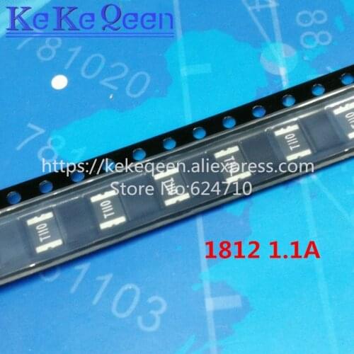 100PCS PTC FUSE 1812 1.1A 1100mA 8V 16V 24V 33V SMT SMD PPTC Resettable Fuses