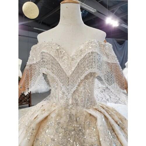 Sexy Off-shoulder Ball Gown Wedding Dresses Vestido De Noiva Formal Sweetheart Telass Lace Applique Bride Dresses