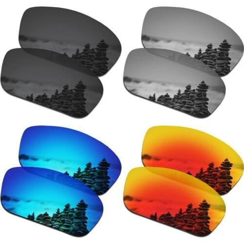 SmartVLT 4 Pairs Polarized Sunglasses Replacement Lenses for Oakley Straightlink - 4 Colors