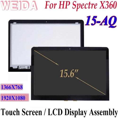 WEIDA LCD Touch Replacement For HP Spectre x360 15 AQ 15-AQ 15.6" LCD Display Digitizer Assembly