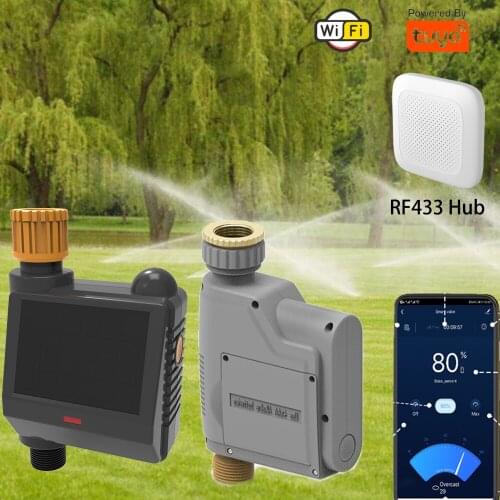 Smart Water Valve With RF HUB Tuya Home Automatic WiFi Valve with Timing Function Alexa Google Voice Control Garden Irrigator