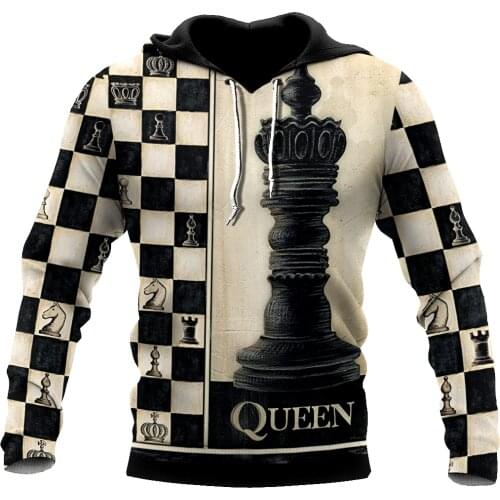 Chess Lovers- Queen Chess 3D Printed Hoodie For Men And Women Sweatshirt Streetwear Zip Pullover Casual Jacket Tracksuit-160