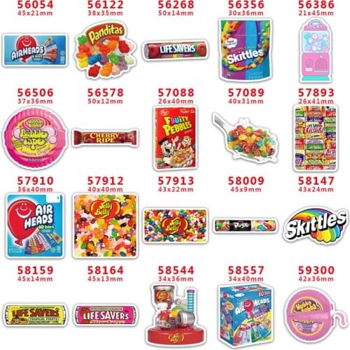 DIY Craft Supplies Sewing Accessories Cartoon Candy Printed Planar Resins Mold 30 Pieces. PR-56054