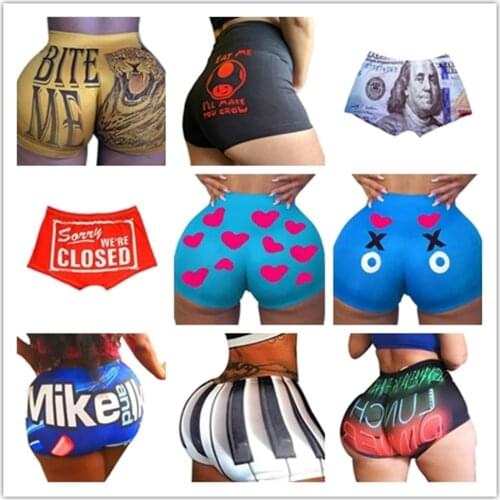 AA New Women Shorts Letter Print Shorts 2020 Summer Casual High Waist Short Pants Hot Sale Sports Daily Shorts Bottom