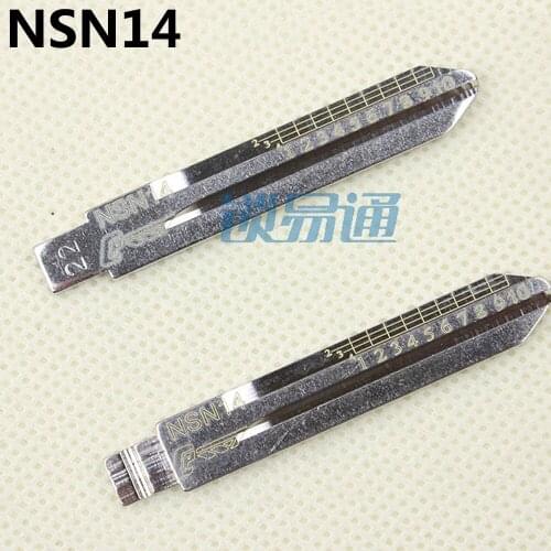 10PCS/LOT NO.22 NSN14 Engraved Line Key For Nissan TEANA TIIDA LIVINA Scale Shearing Teeth Blank Car Key Blade