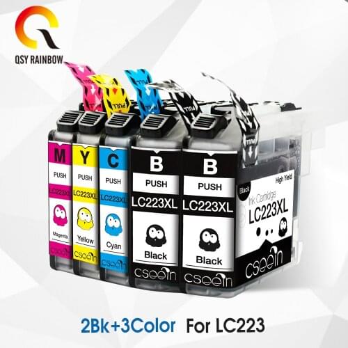 5Pack LC223 LC221 LC 223 221 lc 223 ink cartridge for Brother DCP-4120DW MFC-J4420DW J4620DW J4625DW MFC-J5320DW J5620DW J5625D
