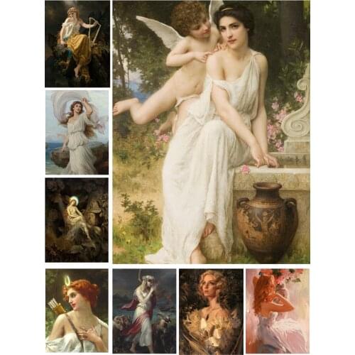Religious Goddess Angel Diy 5D Diamond Painting Full Square and Round Embroidery Mosaic Wall Art Handmade Home Decor Gifts