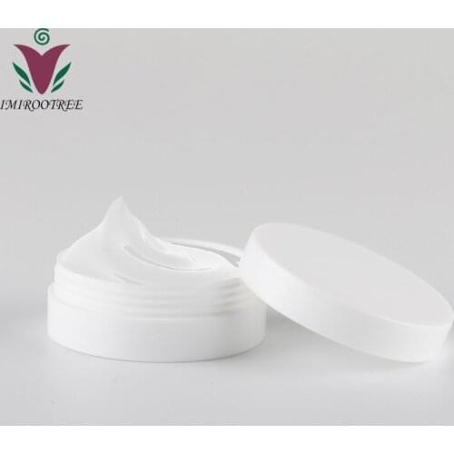 80pcs/lot 1oz 30ml Plastic PP White cosmetic jar with concave bottom and inner lids, 30g white cream jar pot for body cream
