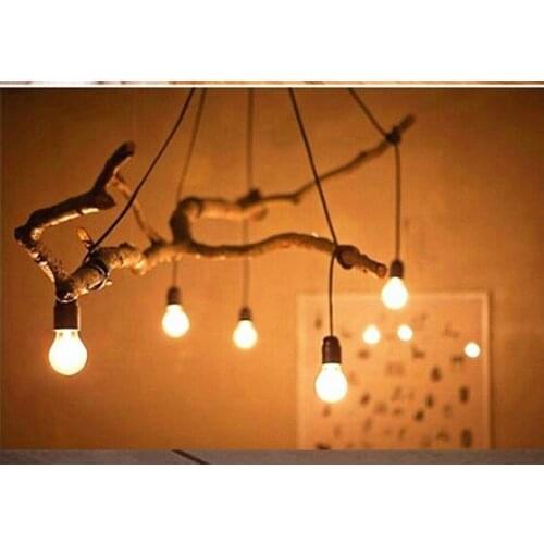 Wood DIY meditate on the branch fork lift lighting lamps and lanterns of accessories E27 high-temperature lamp droplight line