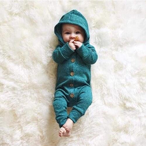 Organic Cotton2020 childrens clothing baby rompers winter clip cotton warm long-sleeved climbing male baby conjoined clothing