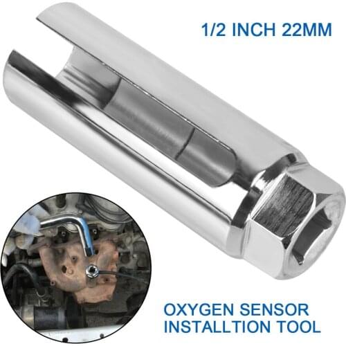 Car Oxygen Sensor Drive Socket 1/2" 22mm Kit Wrench Removing Change Tools Steel Parts Truck Off Road 4x4 Automotive Accessories