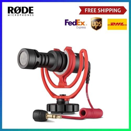 Rode VideoMicro Compact On-Camera Recording Microphone Interview Microphone with Rycote Lyre Shock Mount for Canon Nikon DSLR