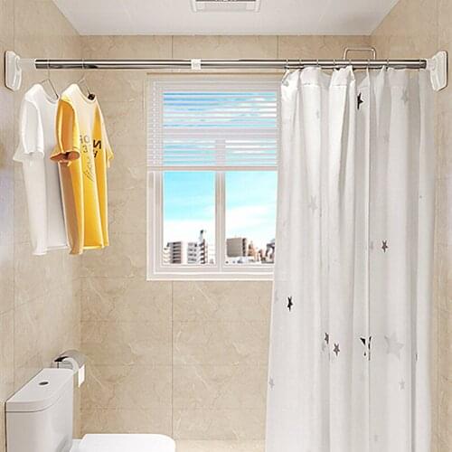 Hooks on the wall Bathroom shelf bathroom accessories door stopper Telescopic rod For kitchen