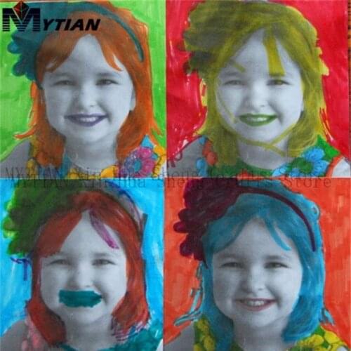 MYTIAN 5D DIY Diamond Painting Andy Warhol Art Craft "Kids"Diamond Embroidery Cross Stitch Photo Custom Mosaic Handmade Decor