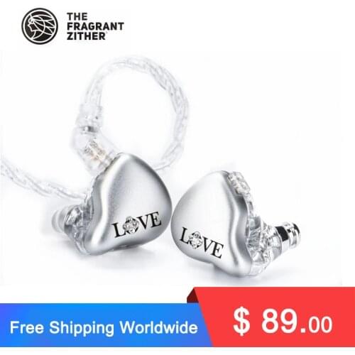 TFZ MY LOVE 4 In-Ear Headphones Dynamic Drive Music Earphone Earbud Silver-Plated Fever Upgrade Line 0.78 3.5mm Detachable Cable