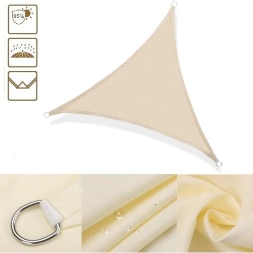 Outdoor Garden Awning Summer Waterproof Anti-UV Garden Shelter Shade Sails Swimming Pool Balcony Yard Canopy Awning Car Sunshade