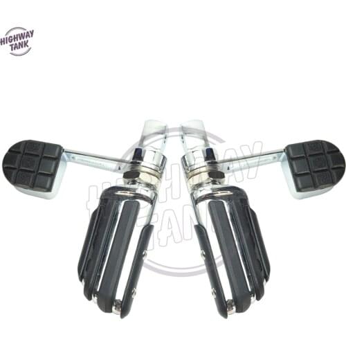 Chrome Motorcycle Foot Pegs Footrest Heel Stirrup Motor Foot Rest case for Honda VTX 1300 VTX1800 2002 2003 2004 2005 2006-2011
