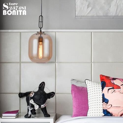 Nordic Winter melon droplight Edison clear glass hanging lamp classic design lamp pendant lighting