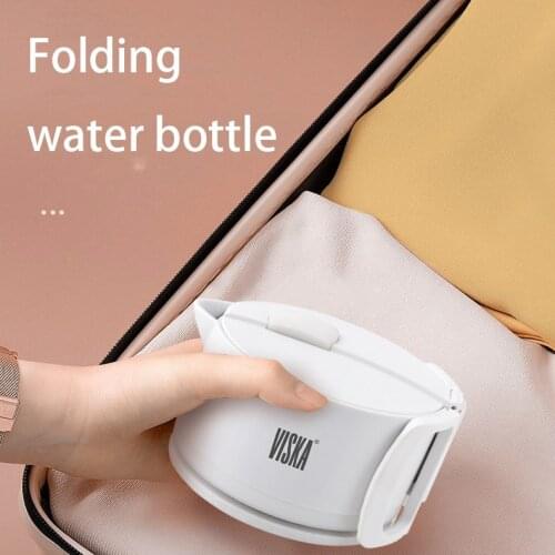 Portable Deerma 0.6L Mini Folding Electric Kettle Auto Power-off Protection Water Boiler Teapot Instant Heating Stainless Steel
