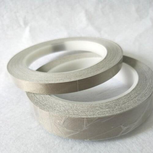 Silver Single Adhesive Conductive Cloth Tape 5mm~18mm Choose 20M Anti-Electromagnetic Interference EMI Shielding Phone PC Cable