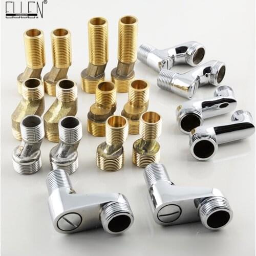 Bathroom faucet shower replace part Adjustable Adapter Solid Brass Wall Mounted Width Replacement Angle Valve Accessories