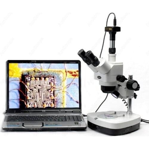 Stereo Zoom Microscope--AmScope Supplies 10X-60X Inspection Stereo Zoom Microscope + 10MP Camera