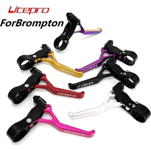 Litepro UltraLight Brake Levers 22.2mm For BYA412 For Brompton Folding Bike Caliper Brake Lever Aluminum Alloy CNC