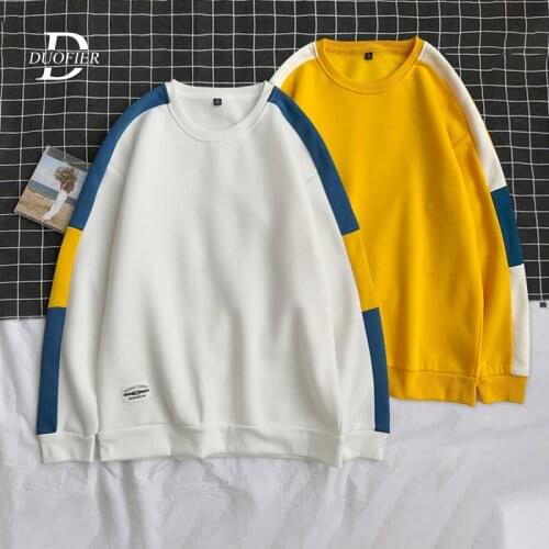 New Mens Hoodie 2021 Autumn Men Fleece Hooded Sweatshirts Fashion Stitching Color Male Casual Hoodies O-Neck Brand Clothing