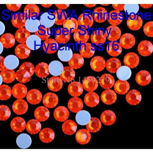 Top Quality! Orange Color SS6 to SS30 Hotfix Rhinestones Hot Fix Crystal Rhinestone Similar SWA Super Shine