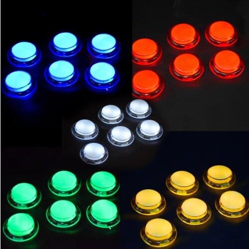 Yinglucky 100pcs 5v LED buttons arcade buttons for pandora box Console Arcade cabinet Arcade machine