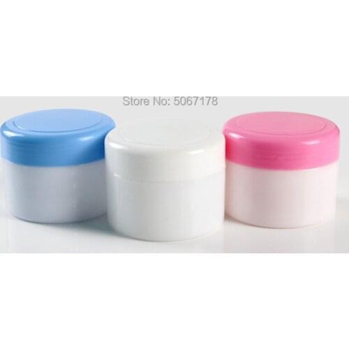 10/30pcs 100g Portable Travel Face Cream Lotion Cosmetic Container Plastic Empty Makeup Jar Pot Refillable Bottles