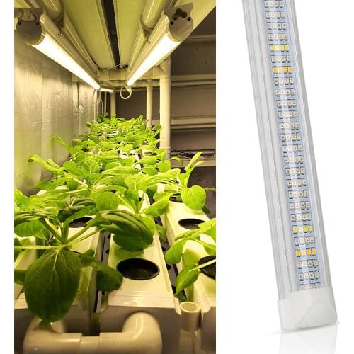 10pcs/Lot) 120cm T8 LED Grow Light Tube integrated Phyto Grow Bar for Indoor Plant Greenhouse Hydroponics System Grow Tent