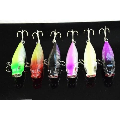 10pcs/lot Popper PO011-5 Lures sub fishing bait Soft bionic insect Bait fishing spot with plastic wave