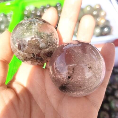 30-35mm Rare Gemstones Natural Garden Quartz Crystal Quartz Sphere Ball Specimen Collection Healing Gifts