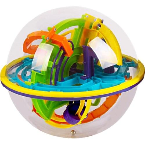 3D Magic Intellect Ball Marble Puzzle Game perplexus magnetic balls IQ Balance toy Educational classic toys Maze Ball 18*18*19.5