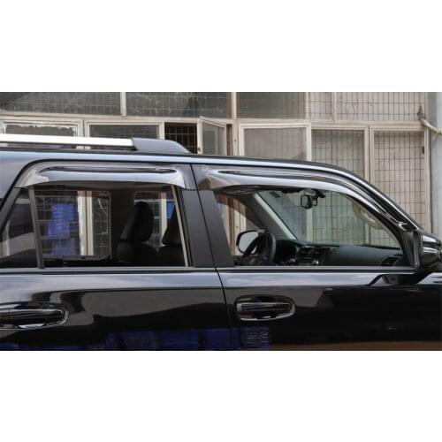 4pcs Rain Bar Rain Shield Cover Trim Stickers for Toyota 4Runner 2014+ Stylish Car Accessories Exterior Decoration Brand New