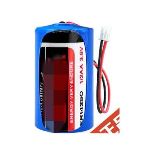 5PCS ER14250 14250 3.6V 1200mah Lithium battery Water meter gas meter multi-function table Li-ion battery white plug