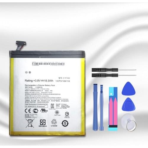 4890mah Tablet Battery C11P1502 For ASUS Zenpad 10 Z300C Z300CL Z300CG P023 P01T 10.1 4890mAh Li-Polymer Replacement Batteria
