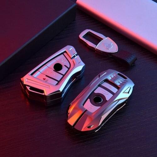 Car Zinc Alloy Key Protective Case Holder For BMW X1 X3 X4 X5 X6 E90 E60 E36 E93 F15 F16 F48 G30 F11 F30 Key chain Accessories
