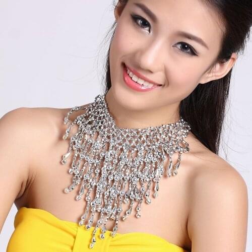 Belly dance bells necklace Belly dance accessories jewelry necklace Dance neck chain