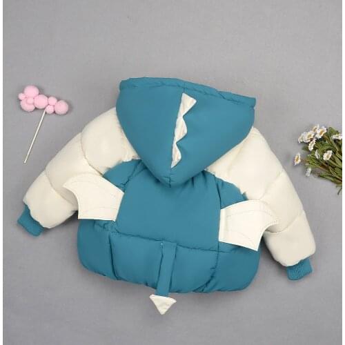 Kids Jacket Fashion Cute Jacket For A Boy Winter Coat Candy Color Girls Jacket Hooded Girls Cotton Clothing Baby Outfits 2-5 Age