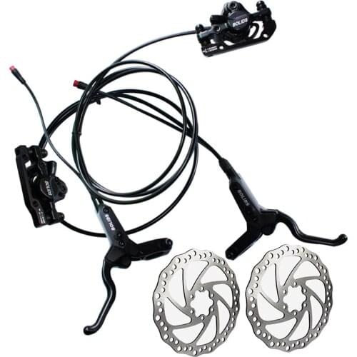 Electric bike alloy oil hydraulic bicycle disc brake Power off function