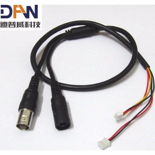 5Pcs Power Video Cable BNC and DC Connector for CCTV Cameras PCB Board