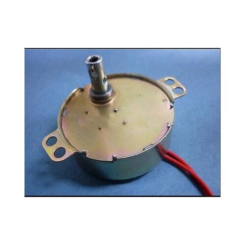 Brass Tone Metallic Housing Synchronous Motor 50/60Hz 4W AC 220V 2 Wires