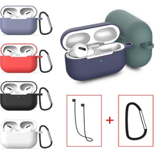 New 3 In 1 Earphone Soft Silicone Case Cover for Apple Airpods Pro Air Pods 3 Airpodspro Bluetooth-compatible Wireless Headphone